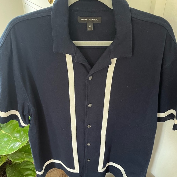 Banana Republic Other - Banana Republic Men's Dark Blue Button Down Shirt